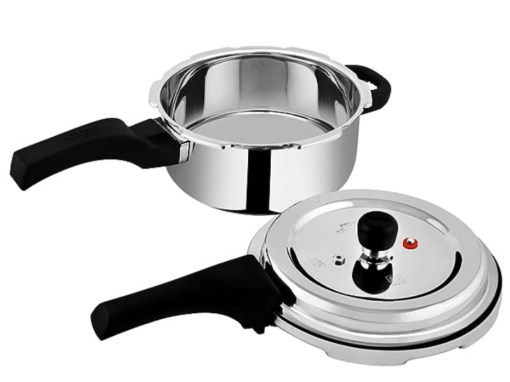 Prestige 3L Svachh Deluxe Alpha stainless steel Pressure Cooker|Outer lid|3-4 personsl|Deep lid for spillage control|Gas & induction compatible|Controlled GasketRelease System|Silver|10 years warranty - Image 2